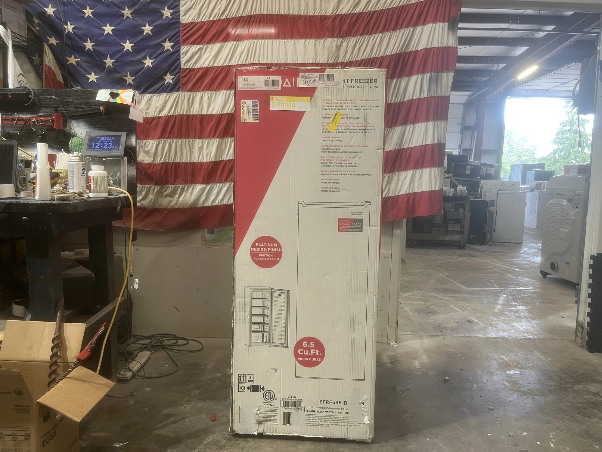 Used FRIGIDAIRE UPRIGHT FREEZER Freezers Michigan US | Miedema Asset Management Group #1413765