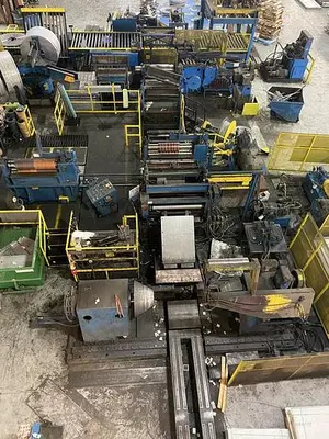 54” x .108” x 40,000 Lbs. Loopco Slitting Line (Used)