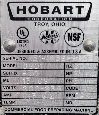 HOBART MEAT SAW 6801