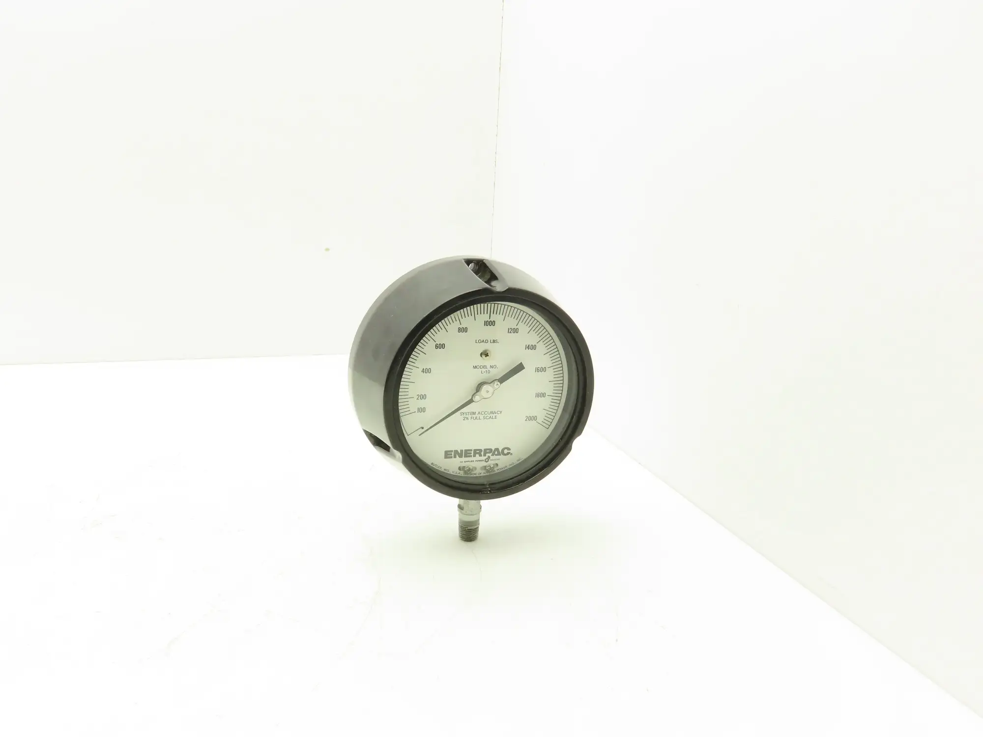 Enerpac L-10 Gauge Hydraulic Pressure 2K 2000 PSI 4.5" Dial 1/4" NPT