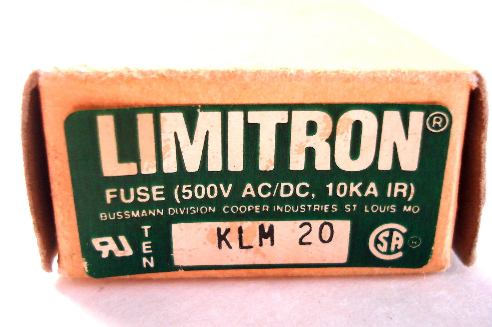 NEW LIMITRON KLM 20 FUSES KLM20 QTY: 9