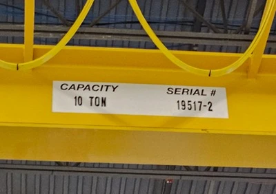 Used CRANE SPACEMASTER SX 20 TON CAPACITY (TOTAL) BRIDGE CRANE WITH RAILS AND SUPPORTS. Bridge & Overhead Cranes Wisconsin US | Miedema Asset Management Group #1390056
