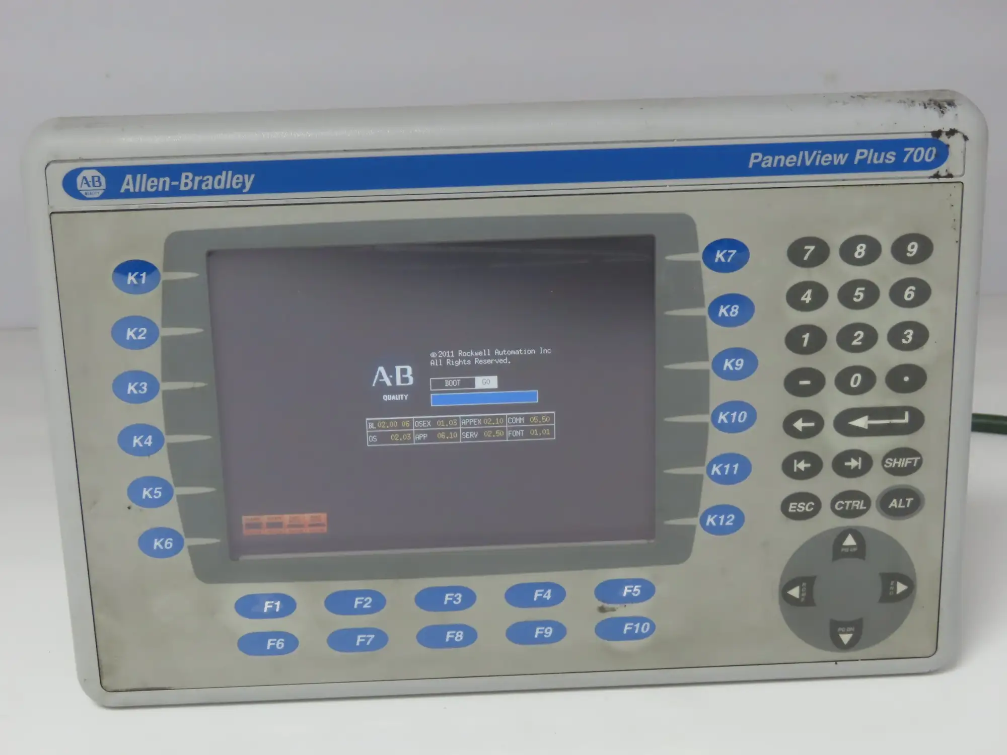 Allen Bradley 2711P-B7C4A8 PanelView Plus 700 Keypad/Touch W/Module 2711P-RDB7C