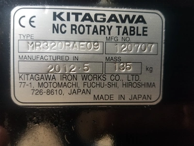 KITAGAWA CNC 12" ROTARY TABLE