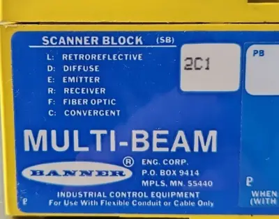 Banner 2C1 MULTI-BEAM Scanner. Loc5D10