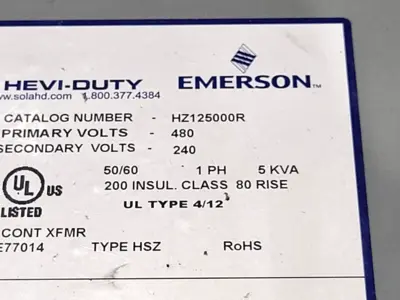 Used Emerson HZ125000R Distribution Transformers Michigan US | Maverick Industrial Sales #1502233