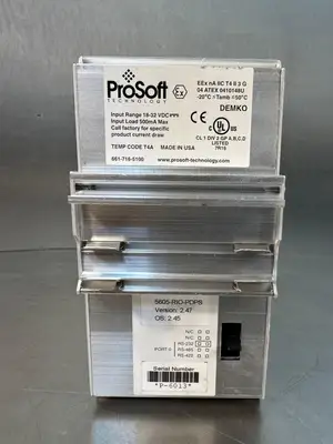 Used PROSOFT 5605-RIO-PDPS PLC Input & Output | Palmetto Automation #1155077