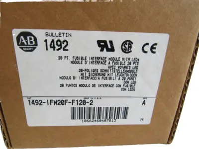 ALLEN BRADLEY 1492-IFM20F-F120-2 INTERFACE MODULE 1492IFM20FF1202 NEW, SURPLUS
