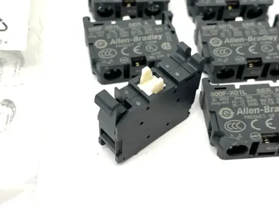 USED ALLEN-BRADLEY SER. A CONTACT CARTRIDGE BLOCK
