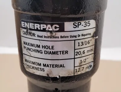 ENERPAC SP35 Tooling & Accessories, Hydraulic Punch | Machinery Central (10)