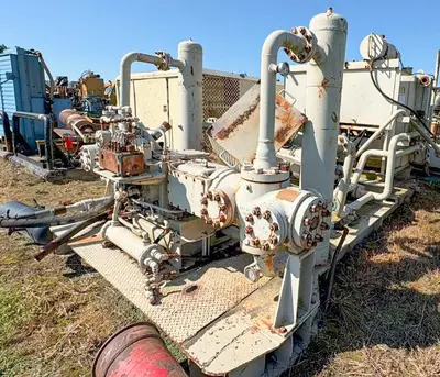 Used KNIGHT KOA-2 4-3/4" SINGLE STAGE HORIZONTAL AIR BOOSTER COMPRESSOR High Pressure Air Compressors Pennsylvania US | East West Machinery & Drilling #1417200