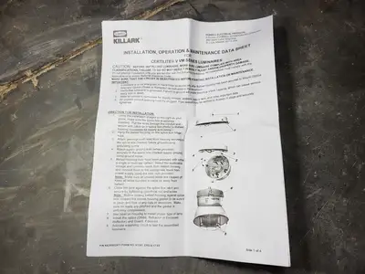 New | in-Stock KILLARK VML1X930G Lighting British Columbia CA | Lenmark #367569