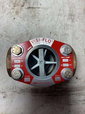 Visi-Flo 1 1/2” Bronze Flow Meter 14310 -NIB