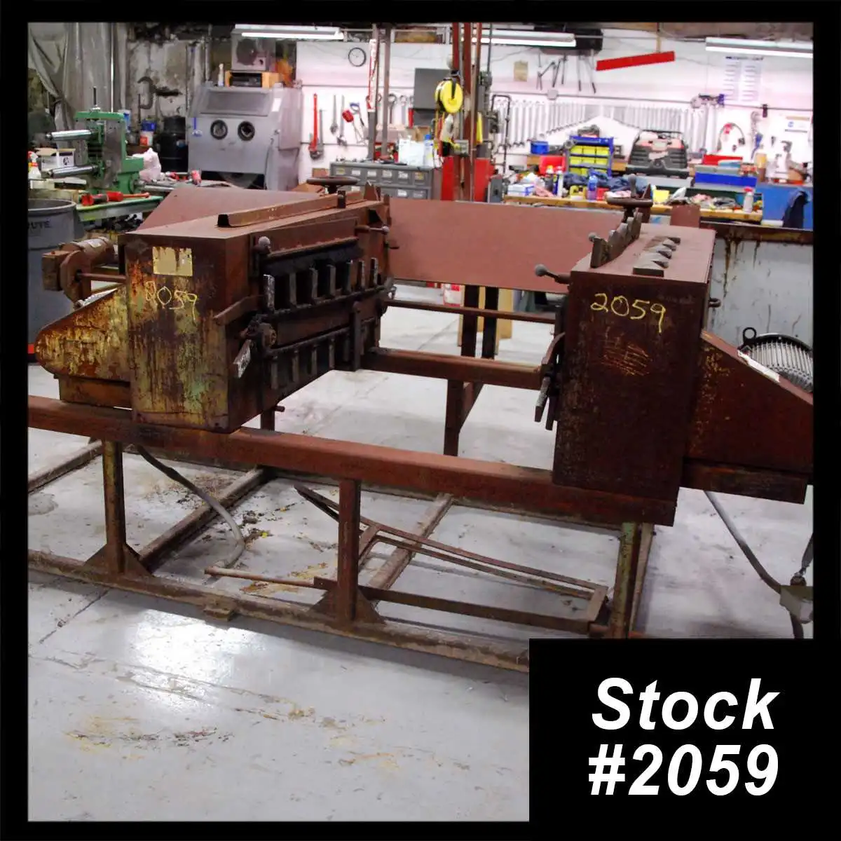3″ OD x 120″ Max. OHIO CUSTOM MACHINERY Brush Deburring Machine