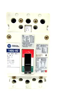NEW ALLEN BRADLEY 140U-H2C3-C60 CIRCUIT BREAKER SER.A 140UH2C3C60