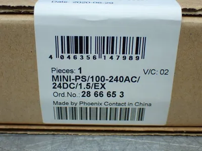 New | in-Stock PHOENIX CONTACT 2866653 DIN Rail Power Supplies Ohio US | HGR 24 #896834