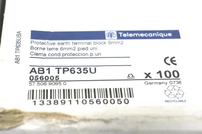 100 NEW SCHNEIDER ELECTRIC TELEMECANIQUE AB1 TP635U TERMINAL BLOCKS AB1TP635U