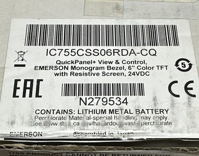 NEW Emerson IC755CSS06RDA-CQ