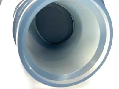USED GEORG FISCHER ANGLE SEAT 3" CHECK VALVE TYPE 304 PVC-U DN80 PN10 EPDM