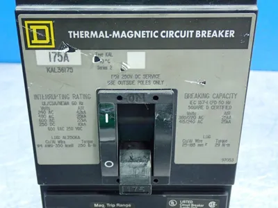 Used SQUARE D KAL36175 Circuit Breakers Ohio US | HGR 24 #864366
