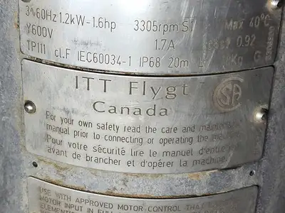 Used FLYGT 2052.170-0128 Parts (Hydraulics and Pneumatics) British Columbia CA | Lenmark #368308
