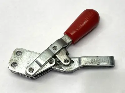 Used DESTACO Vertical Toggle Locking Clamp MISSING SPINDLE & HARDWARE LOT OF 2 Clamps Michigan US | Maverick Industrial Sales #1400859
