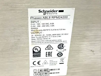 USED SCHNEIDER ELECTRIC ABL8 RPM24200