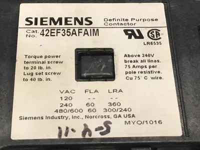 USED SIEMENS 42EF35AFAIM