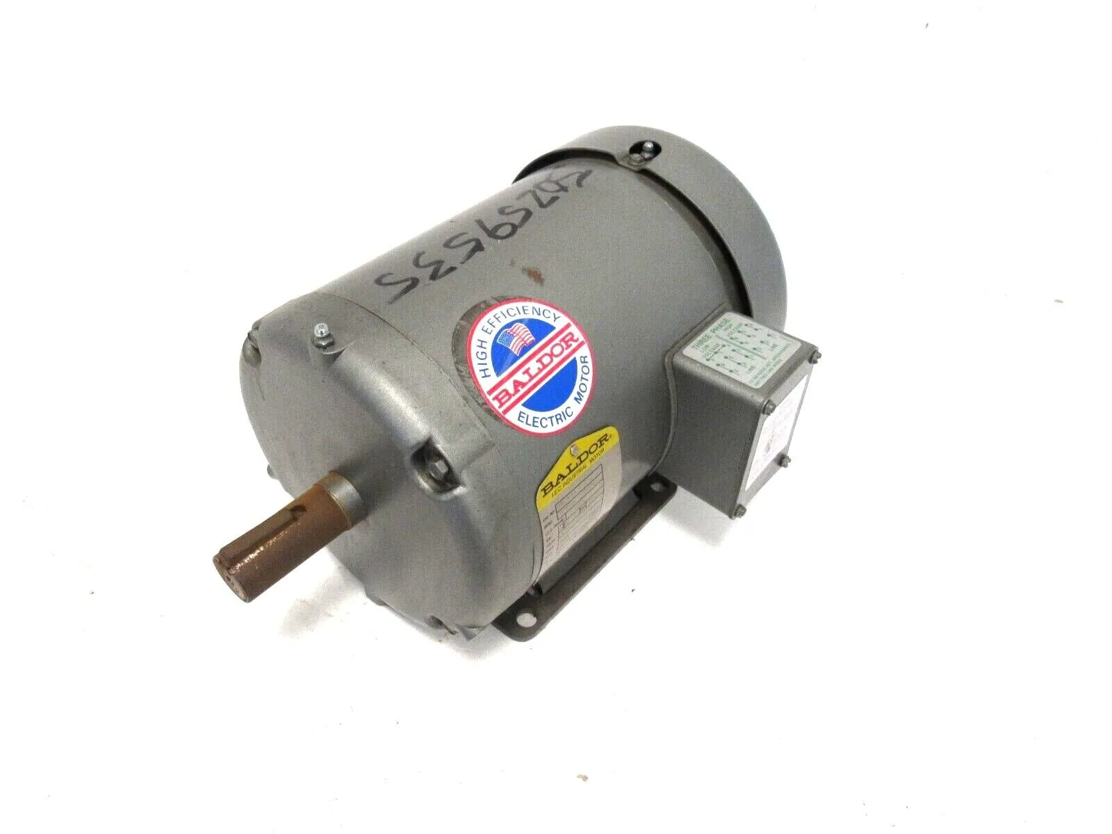 NEW BALDOR MM3611 MOTOR 2.2KW 208-230/460V 1725RPM 1-7/64" DIA.