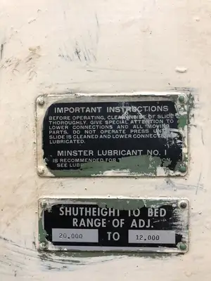 USED MINSTER MINSTER S1-150-27-33 PRESS