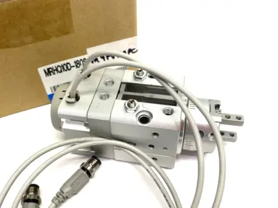 Used SMC Pneumatic Rotary Gripper Module, w/ Auto Switches Rotary Actuators Michigan US | Maverick Industrial Sales #1389152