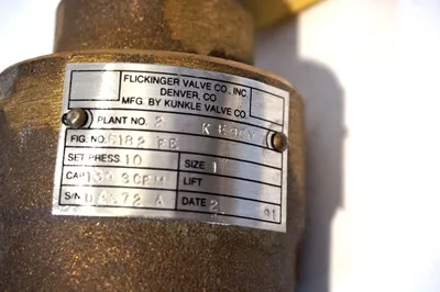 NEW KUNKLE 6182-FE SAFETY VALVE 1" 6182FE