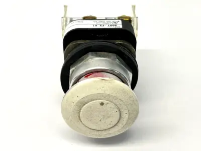 800T-FX1A1 | Allen Bradley  Ser T Push-Pull Mushroom Pushbutton PAINTED WHITE - Used