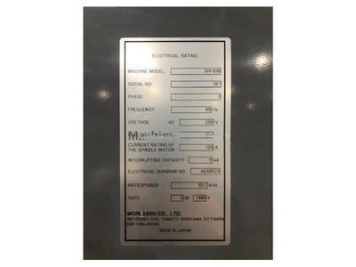USED 1998 MORI SEIKI SH-630