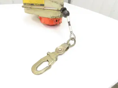 Dynescape 506262 Automatic Retractable Descender 95' Cable Lifeline 300Lb