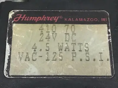 USED HUMPHREY 41070