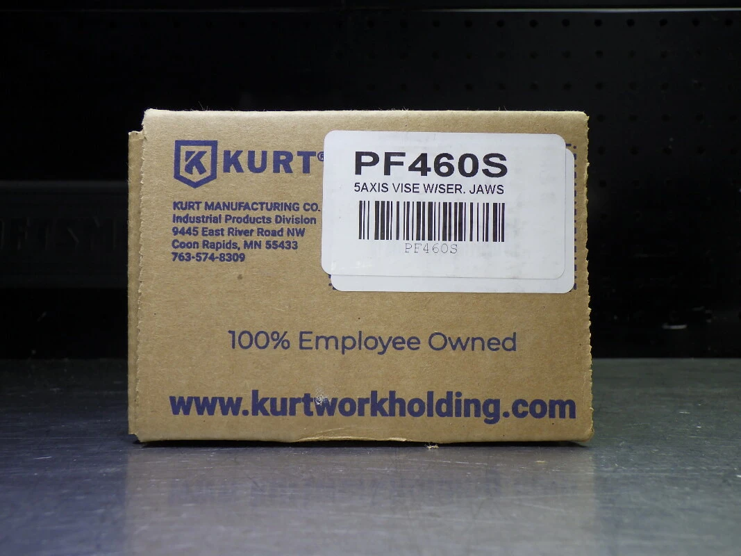 Kurt MaxLock 5-Axis Vise 52mm Mounting W/ Serrated Jaws PF460S (LOC1128D)