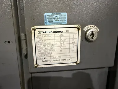 2012 OKUMA GENOS L400E CNC Lathes | Olympia Technical Services (11)