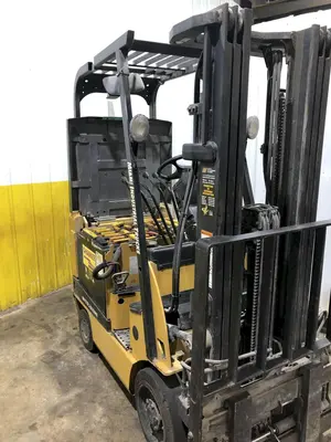 3500 LB MITSUBISHI MODEL FBC18N ELECTRIC FORKLIFT: STOCK 17435