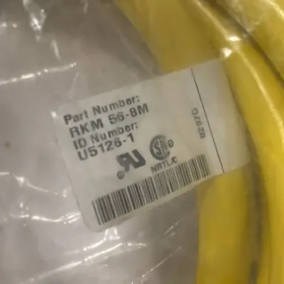 NEW TURCK MINIFAST SINGLE ENDED MATING CABLE 5-PIN 7/8-16 U5126-1