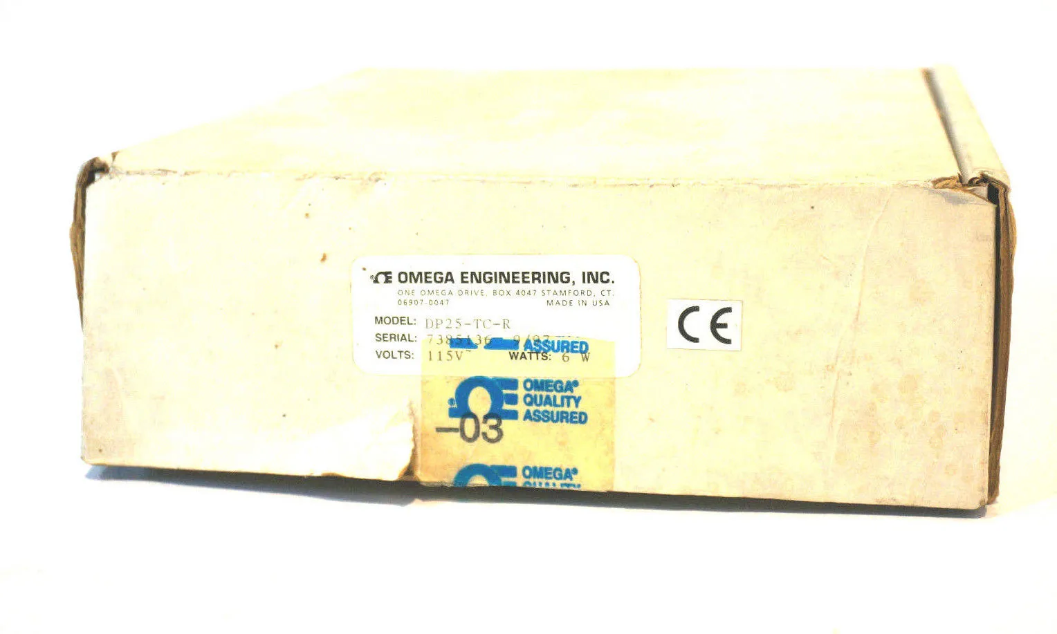 NEW OMEGA ENGINEERING DP25-TC-R THERMOCOUPLE MONITOR DP25TCR