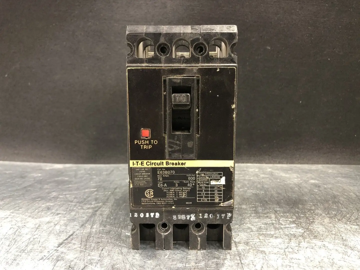 USED ITE E63B070