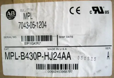 NEW Allen-Bradley MPL-B430P-HJ24AA