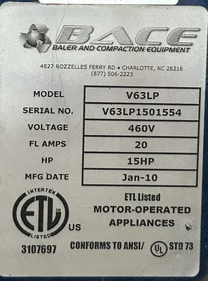 Used _UNKNOWN_ _UNKNOWN_ Balers Georgia US | Harrell Machinery Sales Inc #1399957