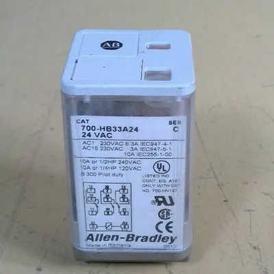 Allen-Bradley 700-HB33A24 Series C Relay 24 VAC 4D