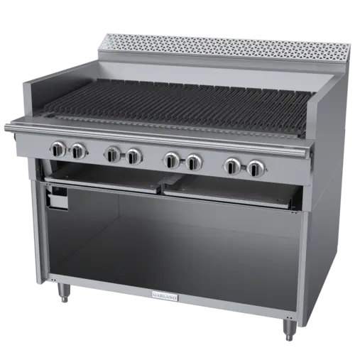 Garland C48-NRS 48" Gas Range w/ Charbroiler & Storage Base, Liquid Propane