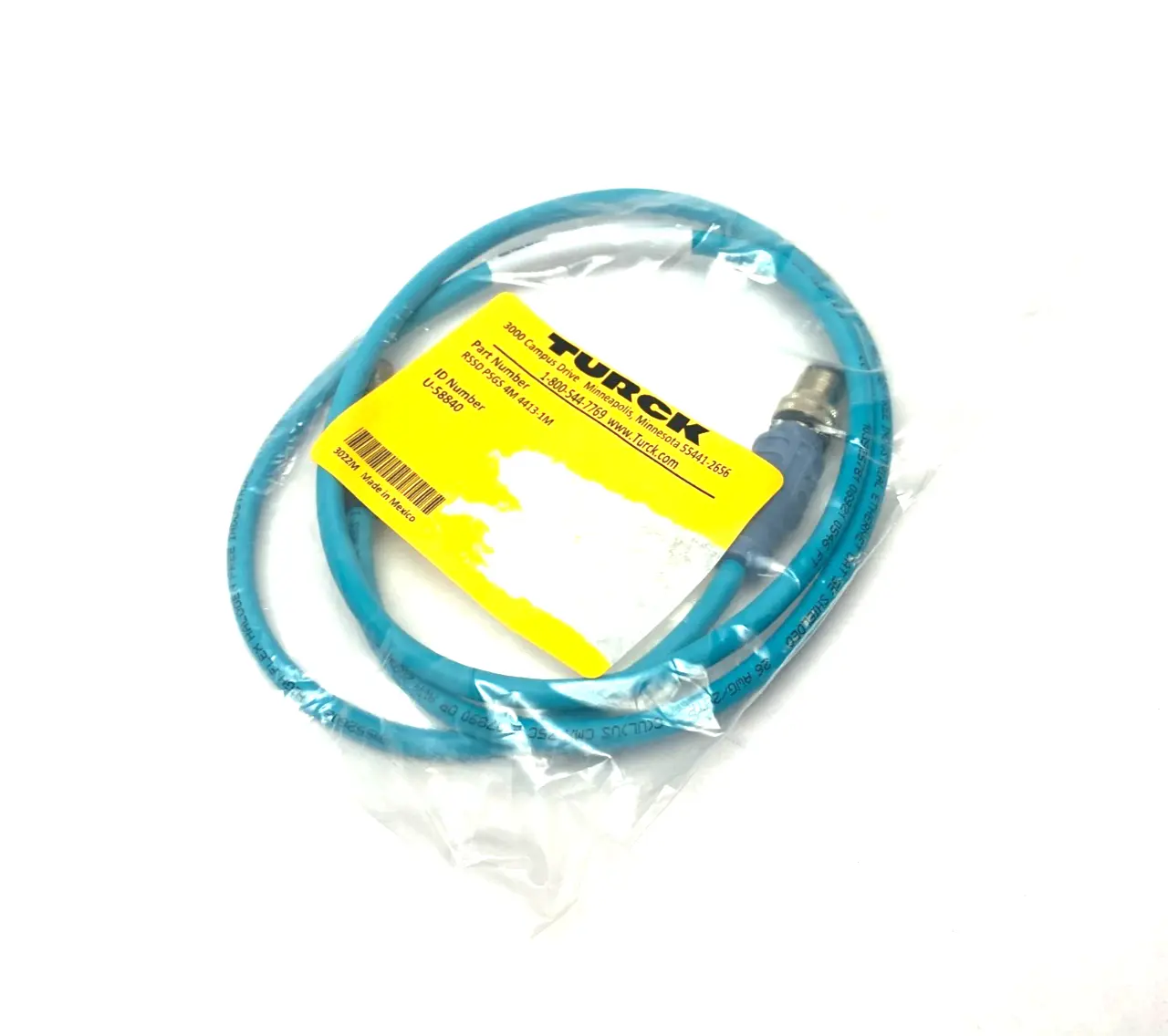 NEW TURCK DOUBLE ENDED CONNECTION CORDSET