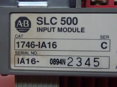 USED ALLEN BRADLEY 1746-IA16 SER C
