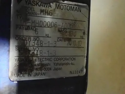 USED 2010 YASKAWA MOTOMAN MH6