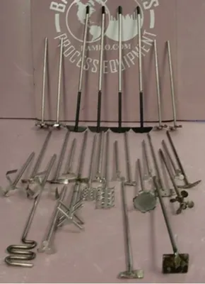 QTY. 30. STAINLESS STEEL OVERHEAD STIRRER MIXING P...